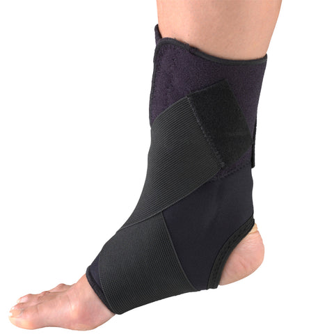 OTC Ankle Support, Slip-on, Figure-8 Wrap around Strap, Black