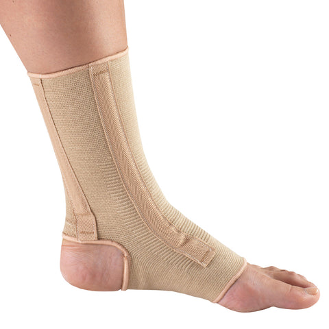 OTC Ankle Support, Spiral Stays, Knit Elastic, Beige