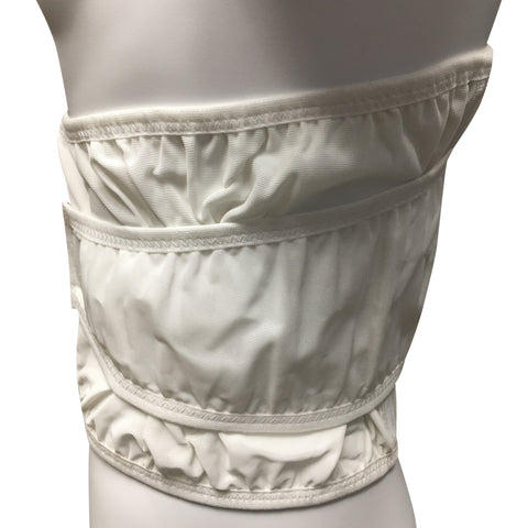OTC Lumbo-Sacral Support, Lower Back, Metal Stay Insert, Strong Mesh Elastic, White