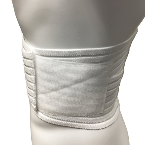 OTC Lumbosacral Support, 7-inch Lower Back, Lightweight Compression, Elastic, White