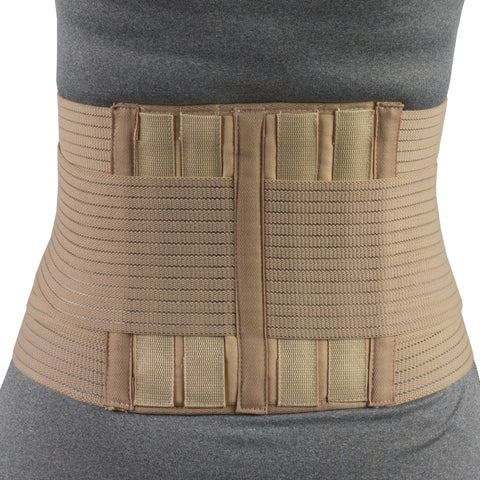 OTC Petite Lumbo-Sacral Support, Abdominal Uplift, 8-Inch Lower Back, Elastic, Beige