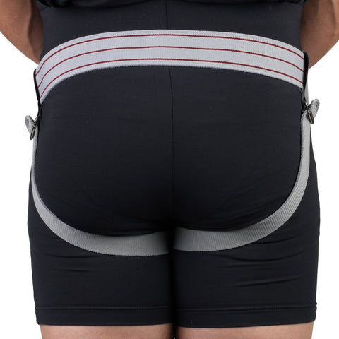 OTC Hernia Truss, Single or Double Herniation, Inguinal Scrotal Treatment, Grey