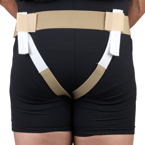 OTC Hernia Support, Single or Double Herniation, Inguinal Scrotal Treatment, Beige