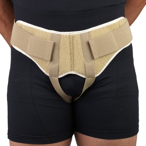 OTC Hernia Support, Single or Double Herniation, Inguinal Scrotal Treatment, Beige