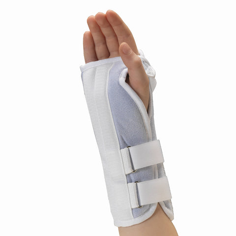 OTC KidsLine Wrist Splint, Soft Foam, Adjustable, Pediatric Support, White, Right