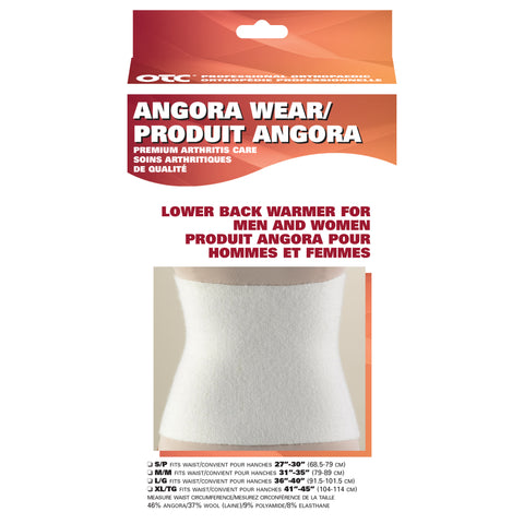 OTC Back Warmer, Angora, Arthritis Relief, White