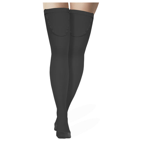 Truform Surgical Stockings, 18 mmHg Compression for Men and Women, Thigh High Length, Closed Toe