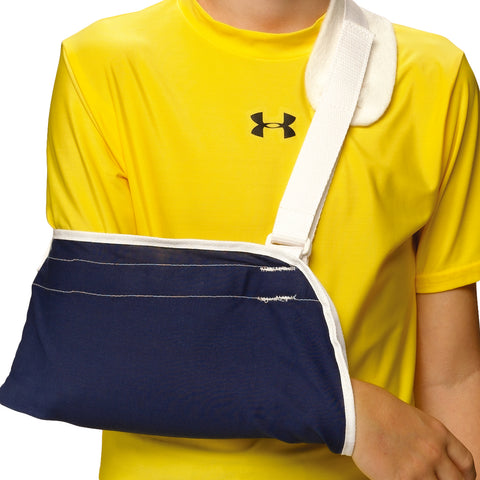 OTC KidsLine Arm Sling, Shoulder Cradle Style Support, Navy