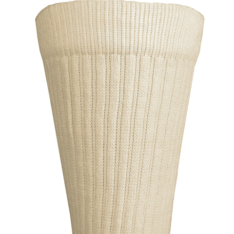 Truform Compression Socks, 15-20 mmHg, Men's Crew Length Mid-Calf Cushion Foot Socks