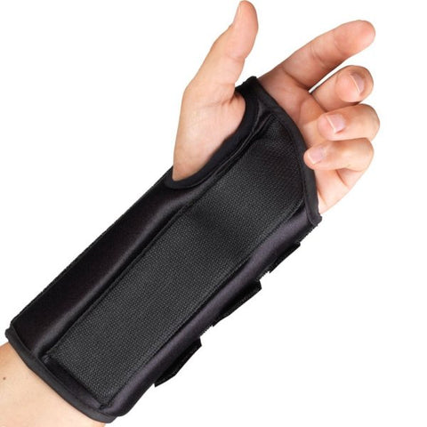 OTC Wrist Splint, 8-Inch Adult, Lightweight Breathable, Black, Right