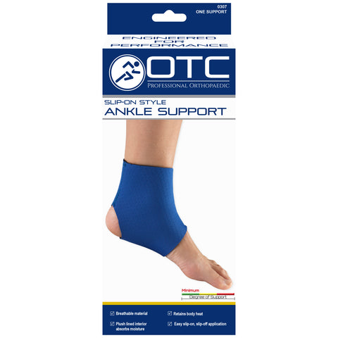 OTC Ankle Support, Slip-on Style, Sprained Ankle Wrap, Neoprene, Foot Pain Relief