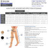 Truform 20-30 mmHg Compression Stockings for Men and Women, Thigh High Length, Dot-Top, Open Toe