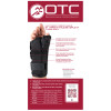OTC Wrist-Thumb Splint, 8-Inch Adult, Lightweight Breathable, Black, Left