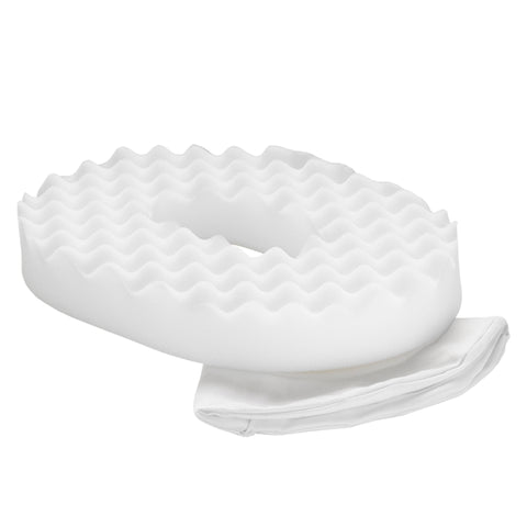 PCP 6235 white convoluted foam ring cushion with removable cover