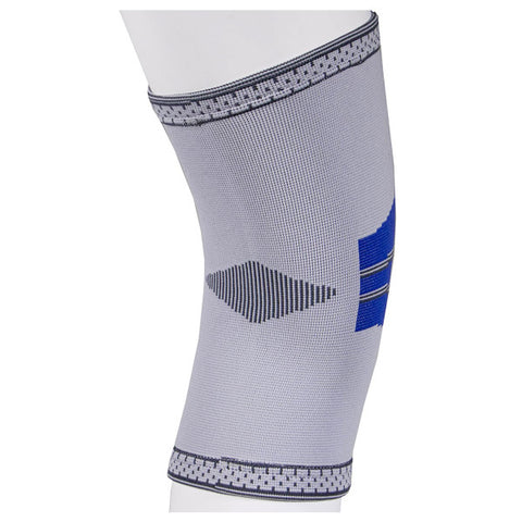 OTC Knee Support, Pullover Style, Lightweight Elastic, Gray/Blue