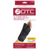 OTC Wrist-Thumb Splint, 8-Inch Adult, Lightweight Breathable, Black, Right