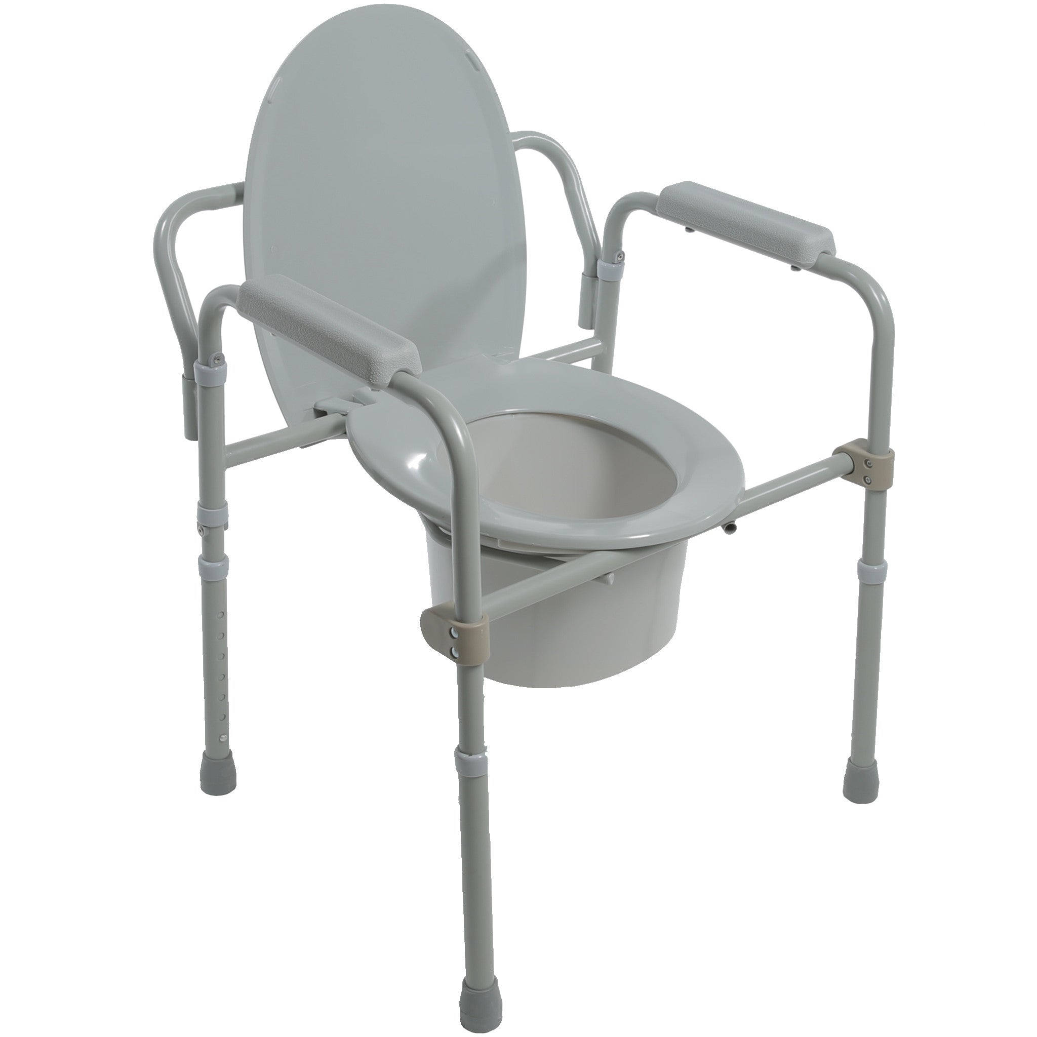 Easy-Fold Commode w/ Safety Frame - Free Shipping - Home Medical Supply