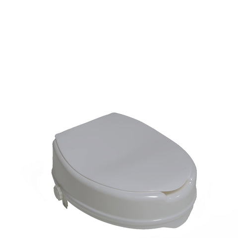 Molded Toilet Seat Riser w/ Lid, 4"