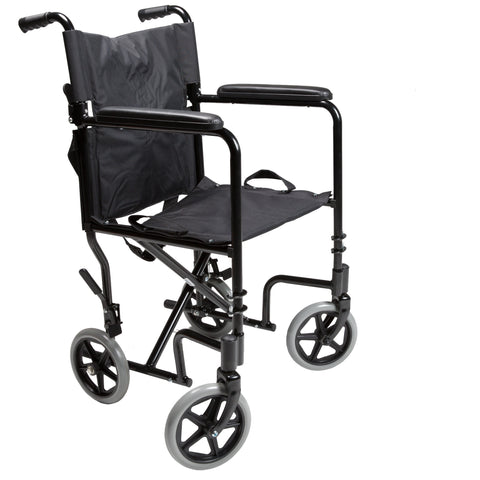 Lightweight Transport Chair (with swinging and detachable footrests)