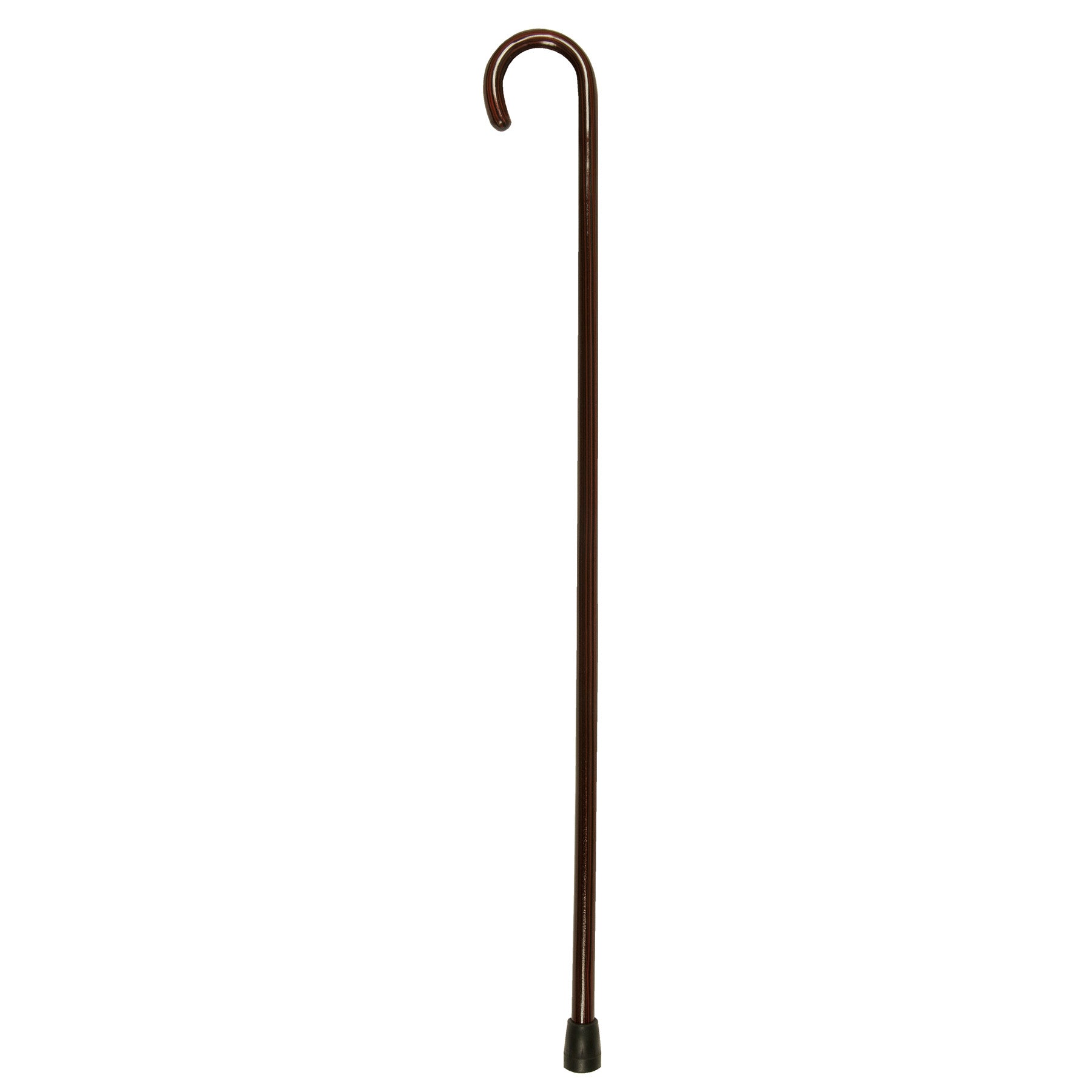 Solid Wood Cane w/ Curved Round Handle - Free Shipping - Home Medical Supply