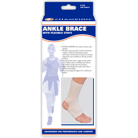 Champion C-63, Ankle Brace with Spiral Stays