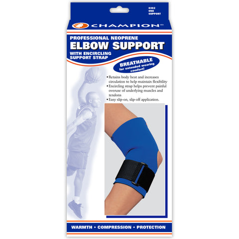 OTC 0302, Neoprene Elbow Support with Encircling Strap