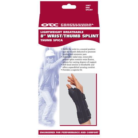 OTC 2087, 8" Wrist - Thumb Splint
