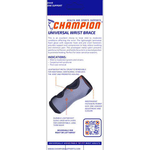 Champion C-449, Universal Wrist Brace