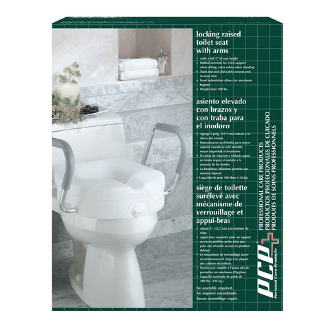 PCP 7017, Molded Toilet Seat Riser with Tightening Lock