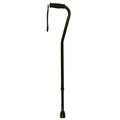 PCP 5185-5, Adjustable Aluminum Cane, Offset Handle  - Made in USA