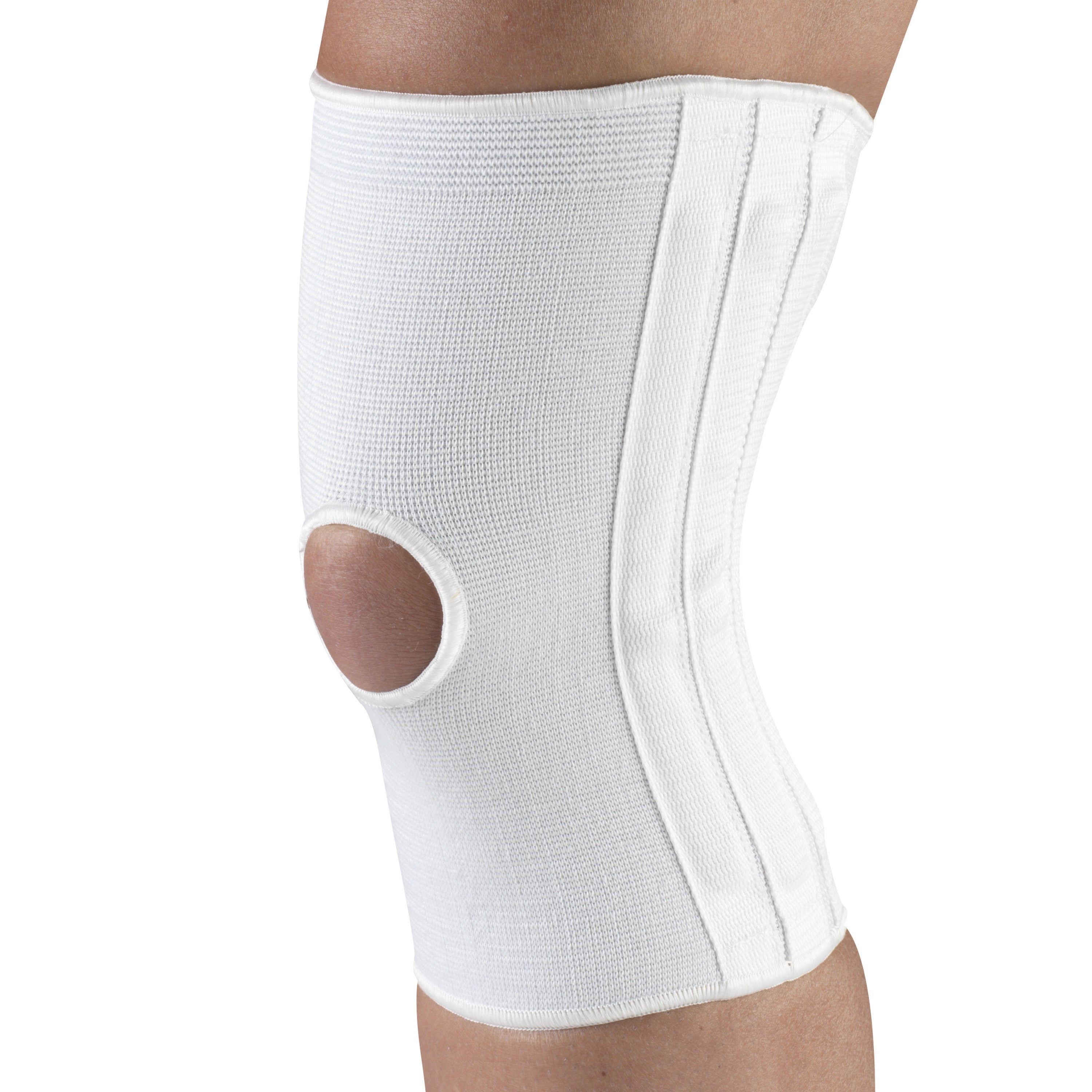 Champion Knee Brace, Flexible Stays, Knit Elastic, White - Home Medical  Supply