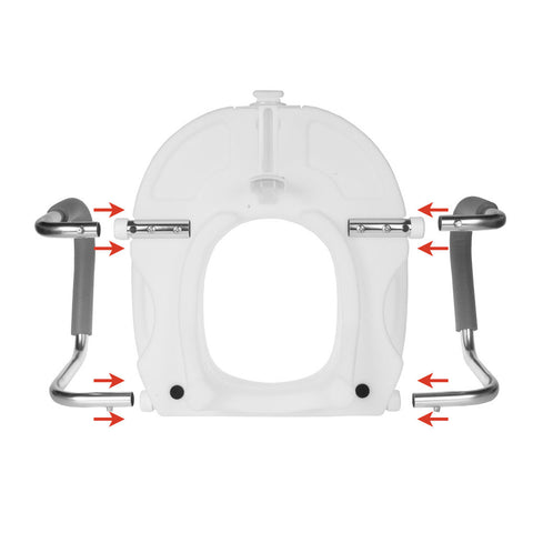 PCP 7021, Removable Arms For Molded Toilet Seat Riser