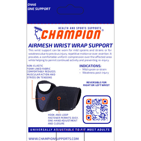 Champion C-446, Airmesh Wrist Wrap Support