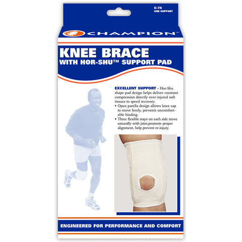 Champion C-74, Knee Brace with Hor-Shu Support Pad
