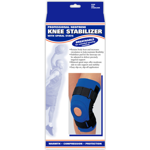 OTC 0308, Neoprene Knee Stabilizer - Spiral Stays