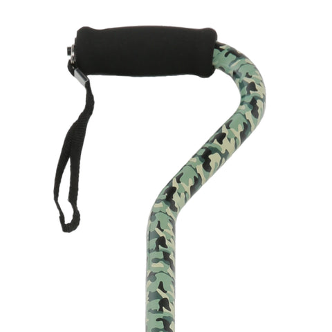 PCP 214153, Adjustable Pattern Cane with Offset Handle and Wrist Strap