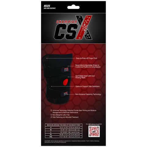 CSX X525, Knee Support with Flexible Side Stabilizers