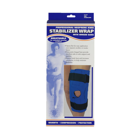 OTC 0311, Neoprene Knee Stabilizer Wrap - Hinged Bars