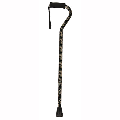 WALKING STICK WOODEN CURVE HANDLE AVAILABLE BLACK
