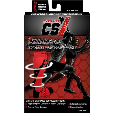 CSX X200, Compression Sport Socks, 15 - 20 mmHg