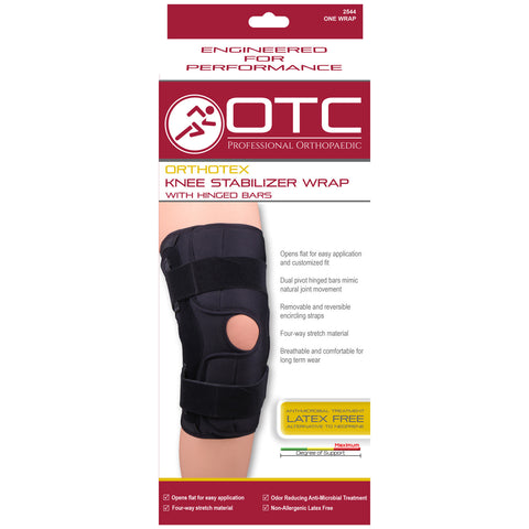 OTC 2544, Orthotex Knee Stabilizer Wrap - Hinged Bars