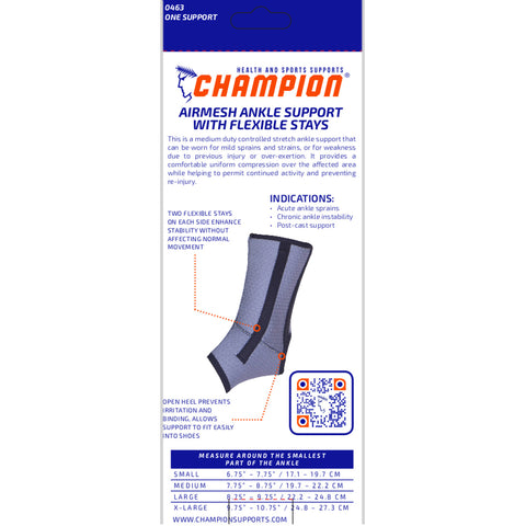 Champion C-463, Airmesh Ankle Support with Flexible Stays