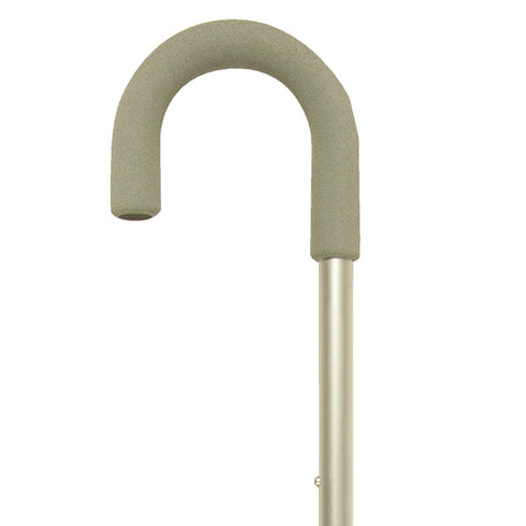 PCP 5086, Adjustable Aluminum Cane, Curved Handle