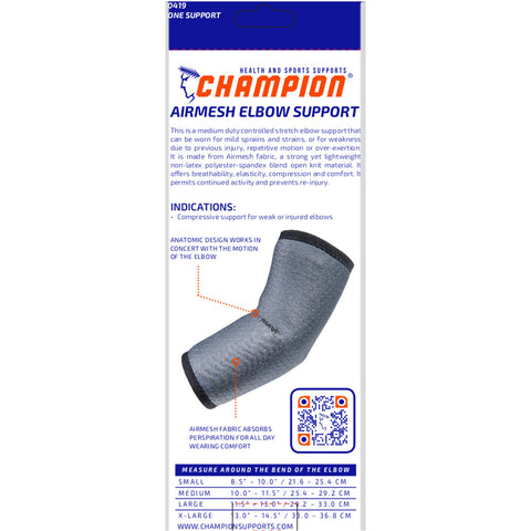 Champion C-419, Airmesh Elbow Support