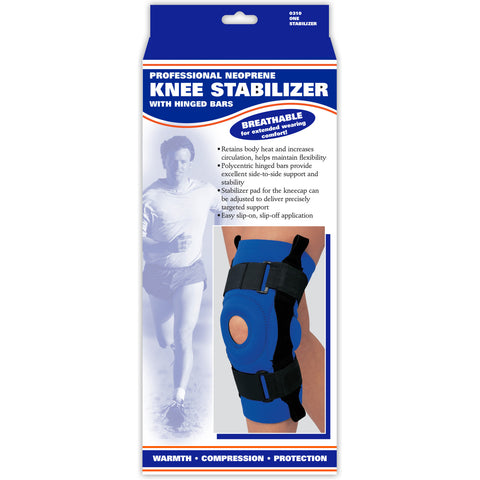 OTC 0310, Neoprene Knee Stabilizer - Hinged Bars